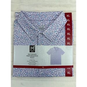 Member's Mark Polo Men's Xlarge Purple Wicking‎ Classic Fit UPF 50 Performance